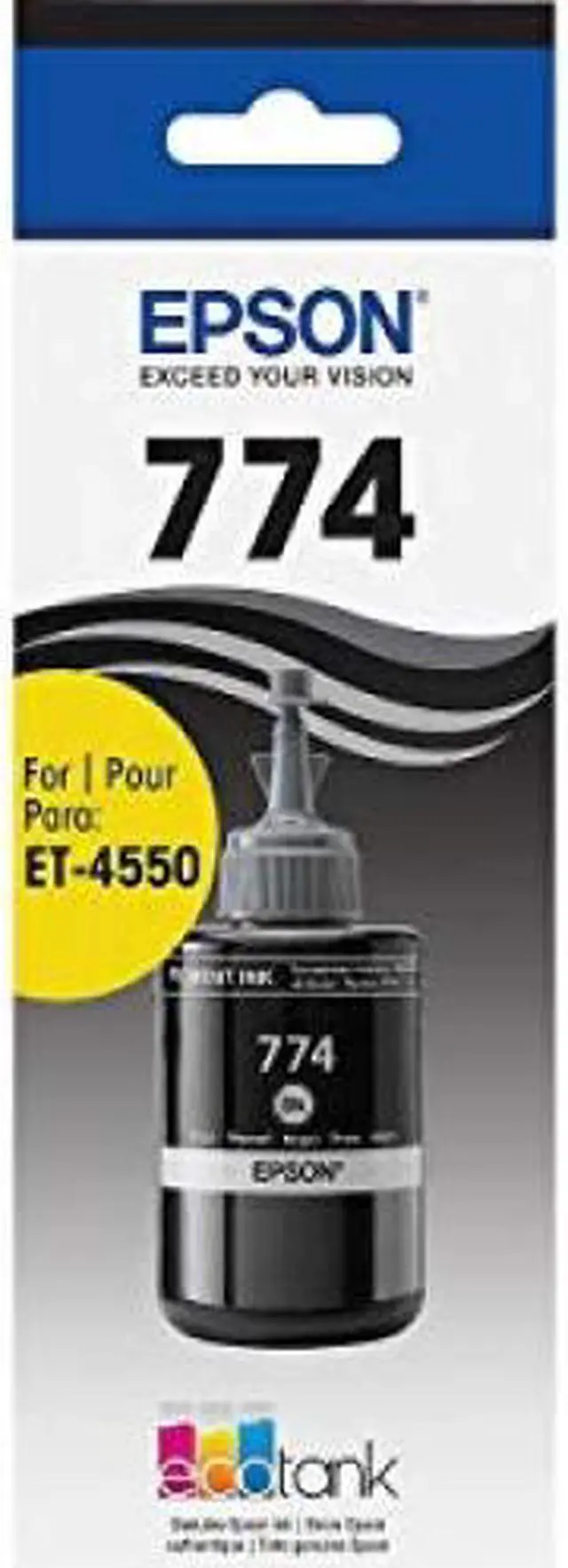 Alt view image 3 of 7 - Epson T774, Black Ink Bottle, High Capacity (T774120)