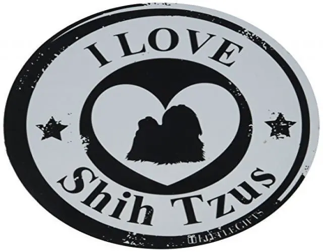 Alt view image 3 of 3 - LittleGifts Shih Tzu Circle Car Magnet