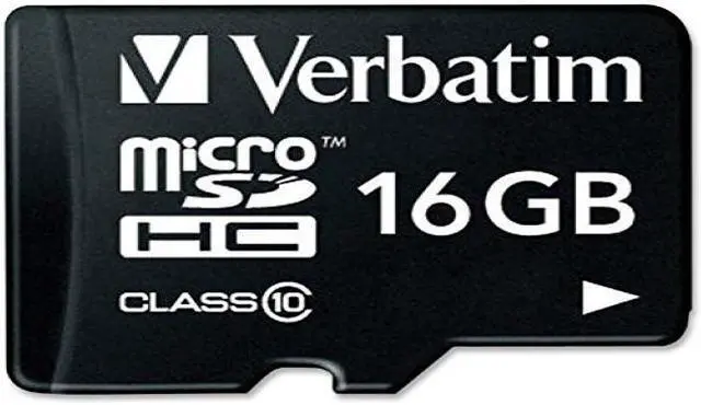 Main image of Verbatim Premium microSDHC Memory Card, 44082, With Adapter, 16GB, Class 10, TAA [Non - Retail Packaged]