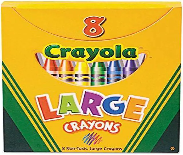 Alt view image 4 of 9 - Crayola. 520080 Large Crayons, Tuck Box, 8 Colors/Box
