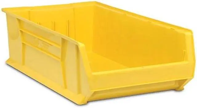 Alt view image 3 of 4 - QUANTUM STORAGE SYSTEMS QUS975YL Storage Bin, Polypropylene/Polyethylene,