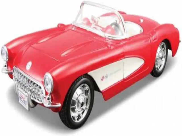 Alt view image 2 of 4 - maisto assembly line 1957 chevrolet corvette 1/24 scale diecast model car kit red