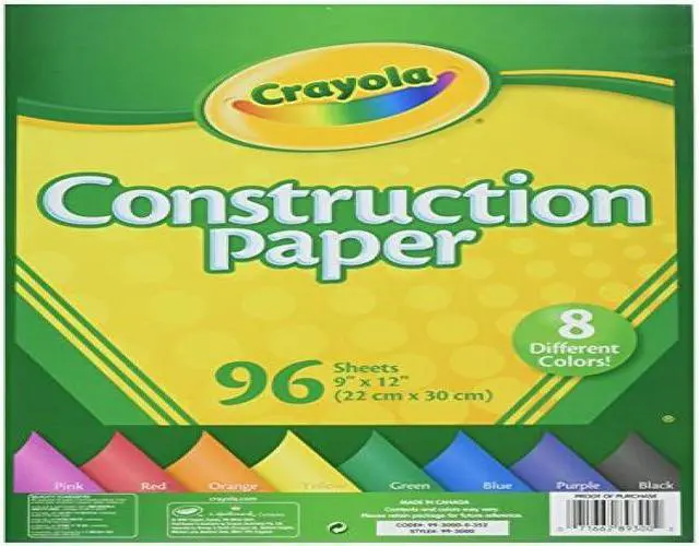 Alt view image 10 of 19 - Crayola Construction Paper Pad 9"X12"-96 Sheets