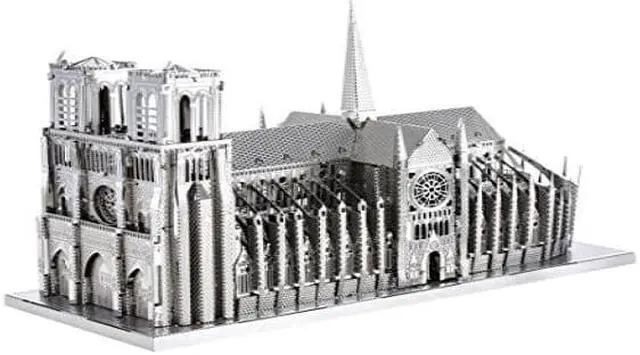 Alt view image 8 of 11 - ICONX 3D Metal Model Kits Notre Dame