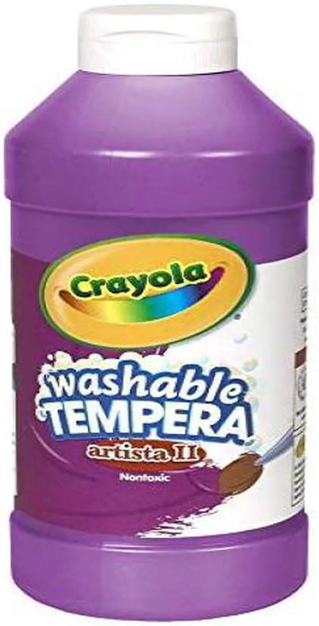 Alt view image 4 of 6 - Crayola All-Purpose Artista Tempera Paint Nontoxic 16oz. Violet 543115040
