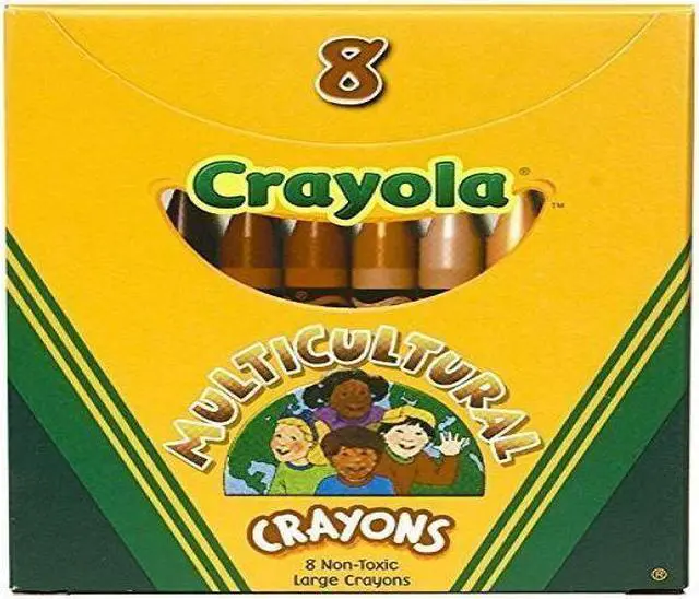 Alt view image 6 of 6 - Crayola Large Multicultural Crayon  Assorted Ink - 8 / Box