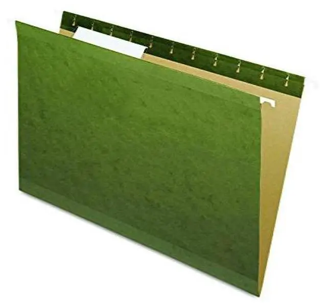 Alt view image 3 of 8 - Pendaflex X-Ray Hanging File Folders 1/3 Tab Letter Standard Green 25/Box 415213