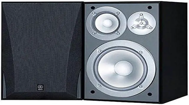 Alt view image 5 of 5 - YAMAHA NS-6490 3-Way Bookshelf Speakers Pair - Black