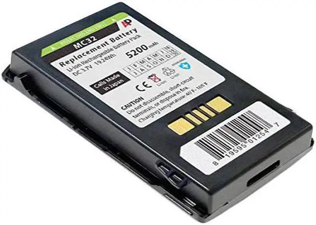 Alt view image 4 of 7 - Extended Capacity Replacement Battery for Motorola MC3200 Scanner. 5200 mAh.