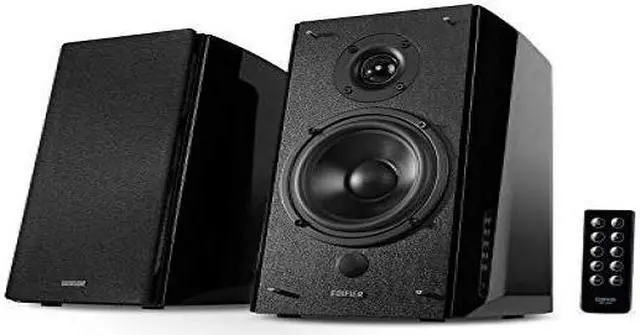 Alt view image 11 of 18 - Edifier R2000DB Powered Bluetooth Bookshelf Speakers - Near-Field Studio Monitors - Optical Input - 5 inch Subwoofer - 120 Watts RMS - Black