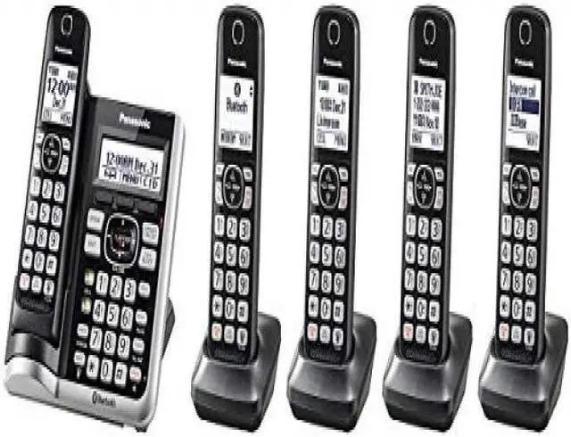 Alt view image 17 of 19 - Panasonic KXTGF575 Link2Cell Bluetooth Cordless Phone - 5 Handsets