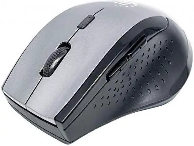 Alt view image 4 of 10 - MANHATTAN 179379 Curve Wireless Optical Mouse (Gray/Black)