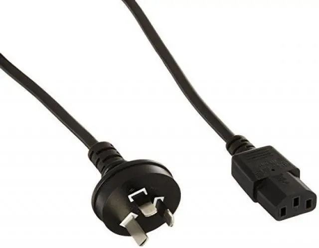 Alt view image 7 of 8 - Monoprice Power Cord - 6 Feet - Black | AS/NZS 3112 (Australia/New Zealand) to IEC 60320 C13, 18 AWG, 5A/1250W, 250V