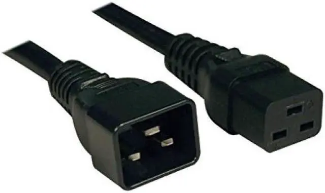 Alt view image 6 of 20 - Tripp Lite Heavy-Duty Power Extension Cord, 15A, 14 AWG (IEC-320-C19 to IEC-320-C20), 3 ft. (1 m) (P036-003-15A)