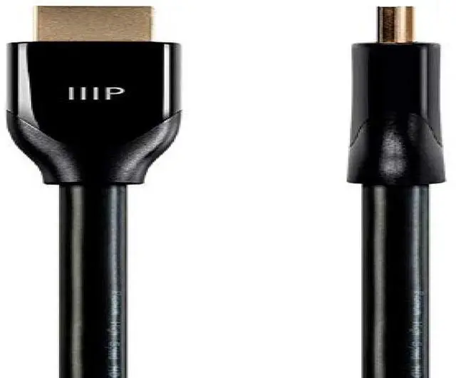 Alt view image 8 of 20 - Monoprice Certified Premium High Speed HDMI Cable, 4K @ 60Hz, HDR, 18Gbps, 28AWG, YUV 4:4:4, 10ft, Black
