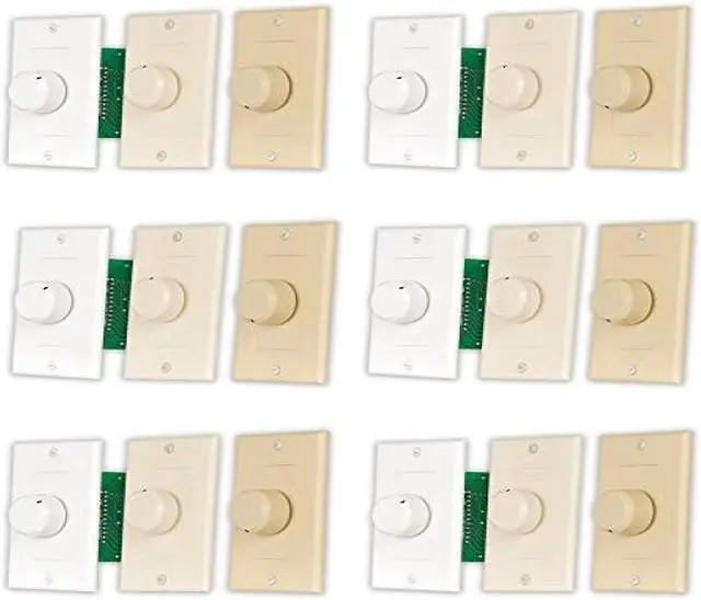 Alt view image 2 of 6 - Acoustic Audio AAVCD3C Speaker Volume Control 3 Color White Ivory Almond 6 Pack