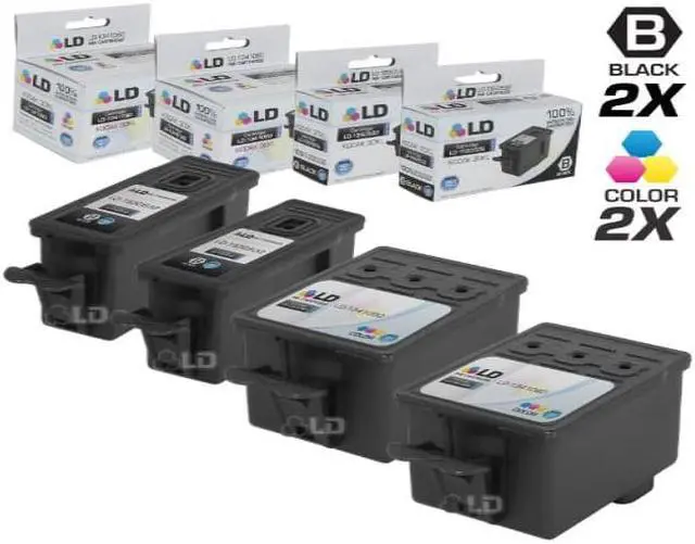 Alt view image 4 of 5 - LD Compatible Replacement for Kodak 30XL / 30 4 Pk HY Ink Cartridges Includes:2 1550532 Black & 2 1341080 Color for use in ESP C110, C310, C315, Office 2150, Office 2170, 3.2, & Hero 3.1, 4.2, & 5.1