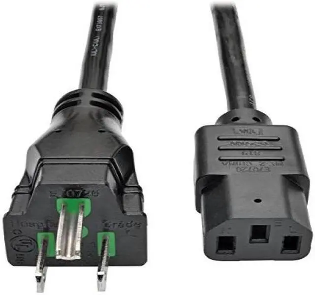 Alt view image 5 of 18 - Tripp Lite Model P006-025-HG15 25 ft. Hospital-Grade Computer Power Cord, 15A, 14 AWG (NEMA 5-15P to IEC-320-C13)