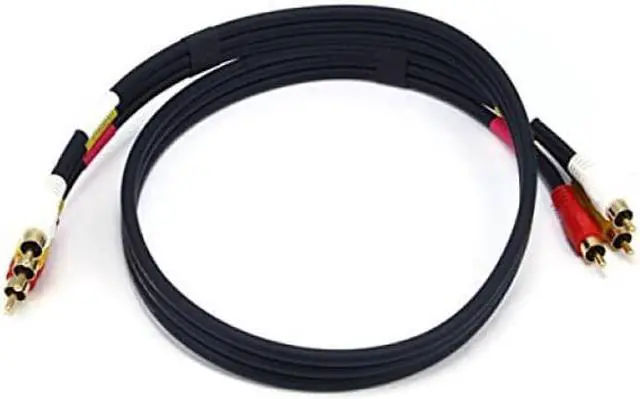 Alt view image 5 of 11 - Monoprice RCA Coaxial Compsite Video and Stereo Audio Cable, 3ft