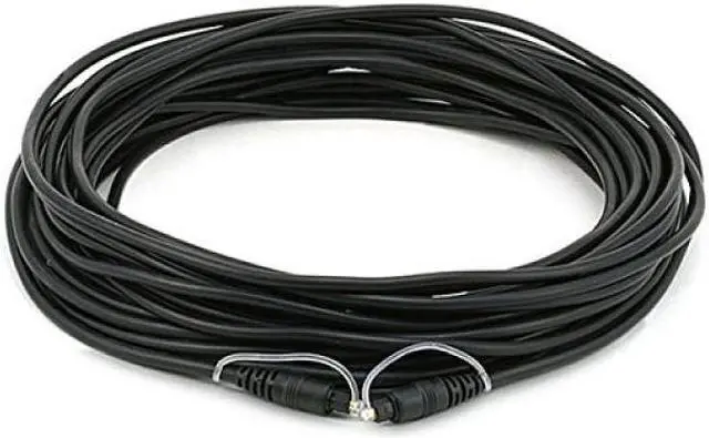 Alt view image 5 of 11 - Monoprice S/PDIF (Toslink) Digital Optical Audio Cable - 50 Feet | Gold Plated Ferrule,Molded Strain Relief