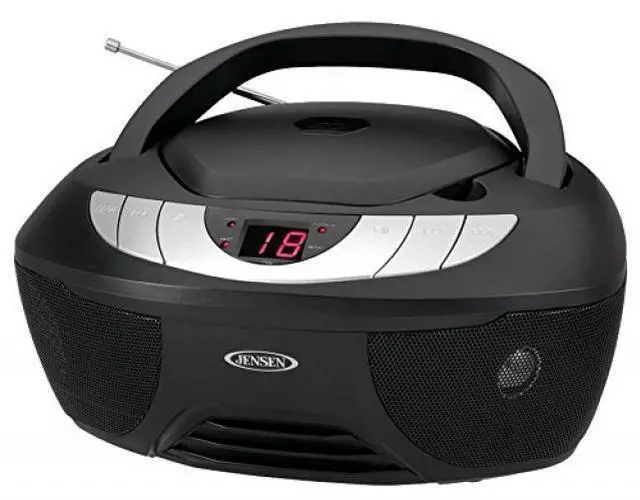 Alt view image 2 of 4 - JENSEN CD-475 Portable Stereo CD Player with AM/FM Radio
