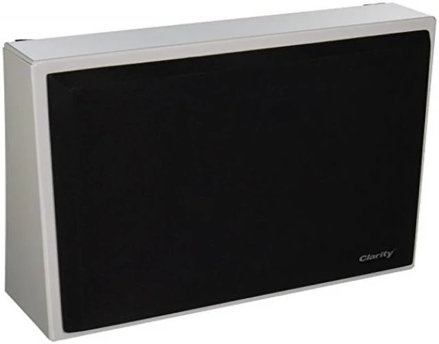 Alt view image 2 of 5 - Valcom S-504 Interior Metal Speaker with 25/70-volt transformer with Black Cloth Grille, Gray