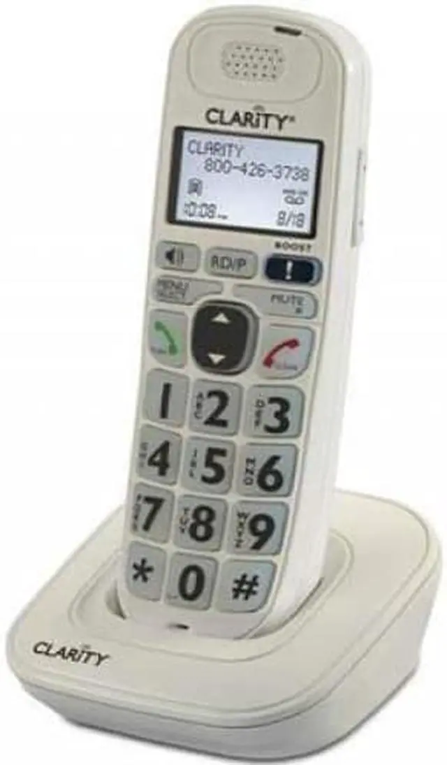 Alt view image 2 of 4 - clarity 52704.000 amplified d704hs moderate hearing loss cordless handset phone