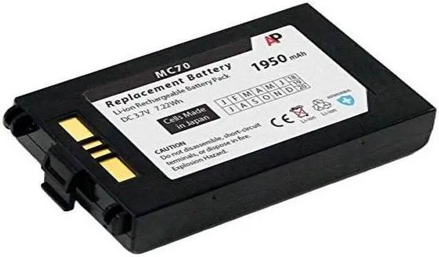Alt view image 2 of 4 - Replacement Battery for Motorola/Symbol MC70 & MC75 Series Scanners. 1950mAh