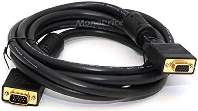 Alt view image 4 of 11 - Monoprice Inc. Svga Super Vga M/F Monitor Cable 10F