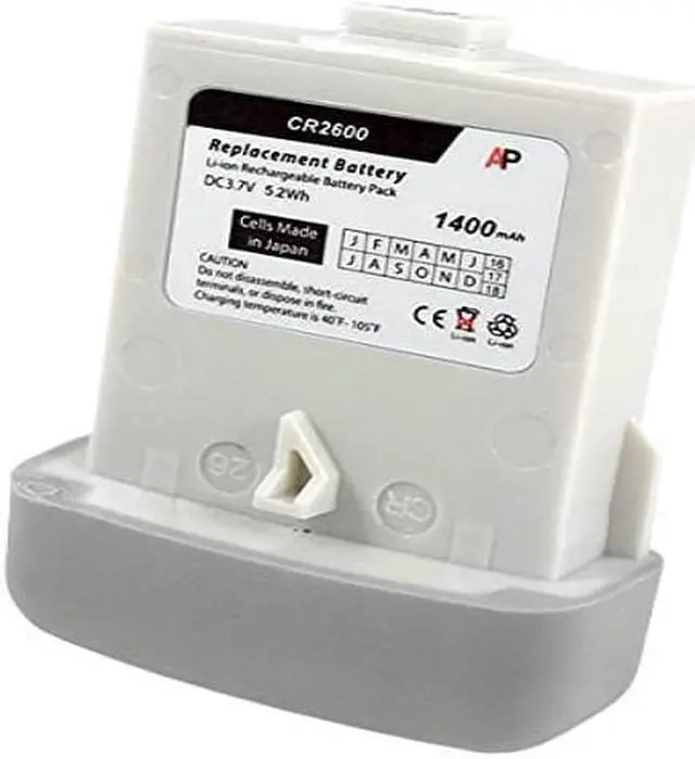 Alt view image 5 of 6 - Replacement Battery for the Code Reader CR2600 scanner. 1400 mAh.