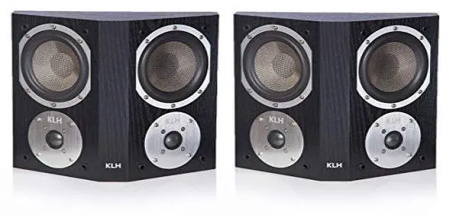 Alt view image 8 of 16 - KLH Beacon Surround Speakers - Pair (Black Oak)