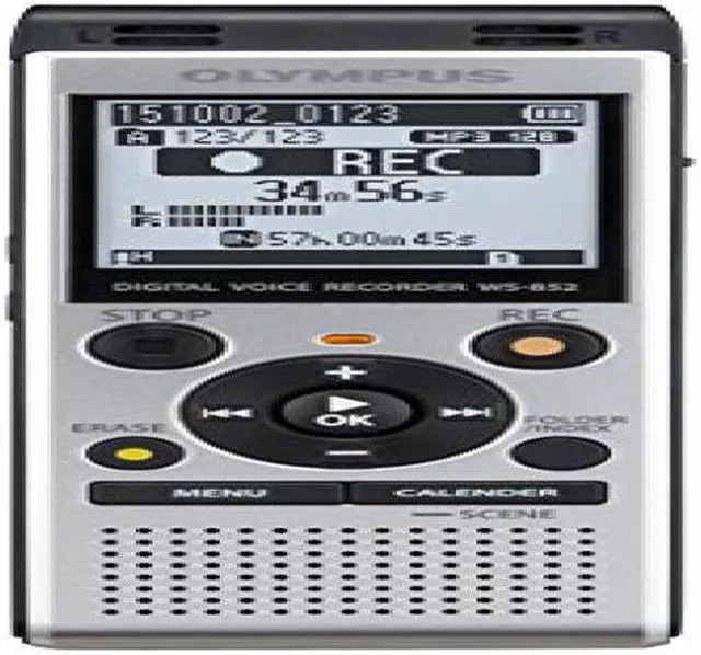 Alt view image 16 of 20 - Olympus WS-852 Digital Voice Recorder, Silver, V415121SU000