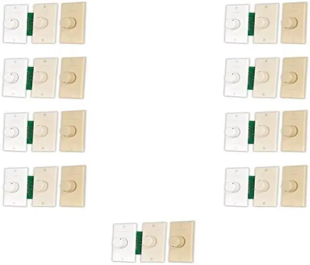 Alt view image 2 of 6 - Acoustic Audio AAVCD3C Speaker Volume Control 3 Color White Ivory Almond 9 Pack