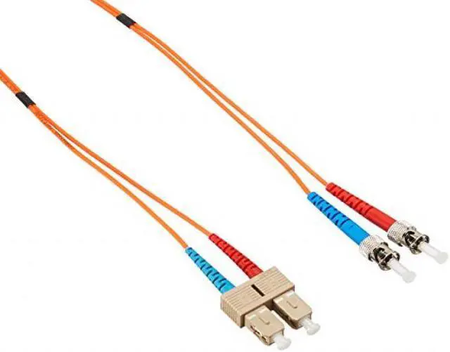 Alt view image 4 of 5 - Monoprice Fiber Optic Cable - 3 Meter - Orange | ST to SC, OM1, 62.5/125 Type, Multi Mode, Duplex