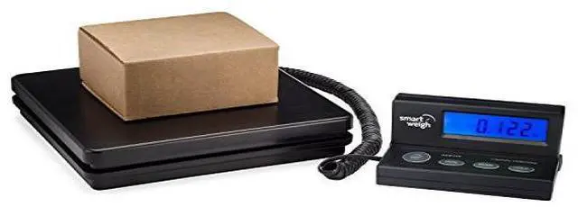 Alt view image 10 of 10 - Smart Weigh Digital Shipping Postal Scale (110lb.) with Extendable Cord
