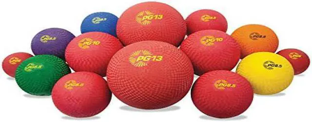 Alt view image 2 of 15 - Champion Sports Playground Ball Set Multi-Size Multi-Color Nylon 14/Set UPGSET1