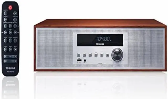 Alt view image 4 of 4 - Toshiba - 30W Audio System - Silver/Brown