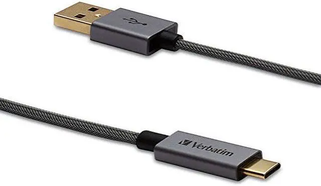 Alt view image 3 of 7 - Usb-C™ To Usb-A Cable - 47 In. Braided Black