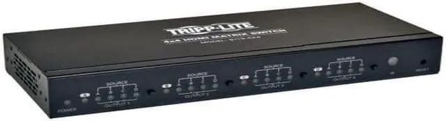 Alt view image 12 of 13 - Tripp Lite 4X4 Hdmi Matrix Video Switch Splitter With Audio And Rs232 Taa