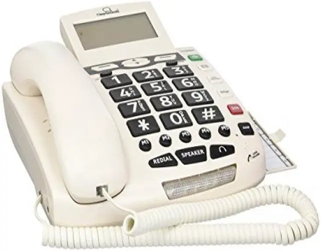 Alt view image 2 of 4 - CLEARSOUNDS CSC600ER Telephone, Corded, White, Package Quantity: 1