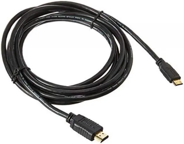 Alt view image 2 of 12 - Monoprice Standard HDMI Cable - 10 Feet - Black | With HDMI Mini Connector, 1080i @ 60Hz, 4.95Gbps, 30AWG