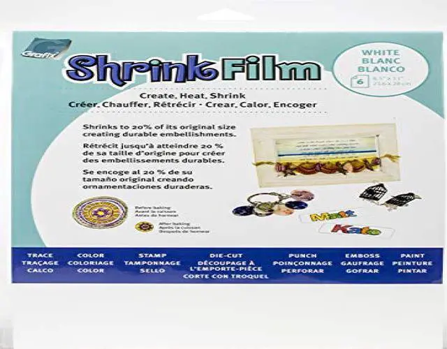 Alt view image 5 of 5 - Shrink Film 8.5"X11" 6/Pkg-White