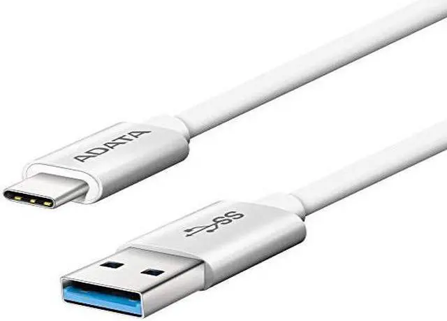 Alt view image 4 of 6 - AData USB-C (Reversible) to USB-A 3.1 Cable - Silver - 100 cm