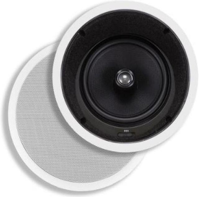 Alt view image 3 of 6 - Monoprice Caliber 2-Way Aramid Fiber In-Ceiling Speakers - 8 Inch With Titanium Tweeters and 15? Angled Drivers (Pair)