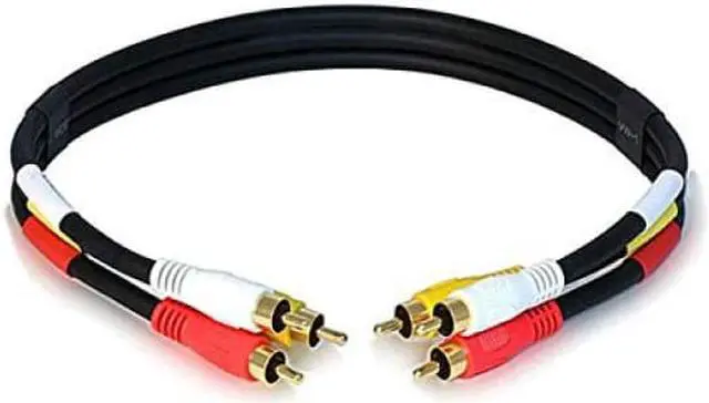 Alt view image 2 of 5 - Monoprice RCA Coaxial Composite Video and Stereo Audio Cable, 1.5ft