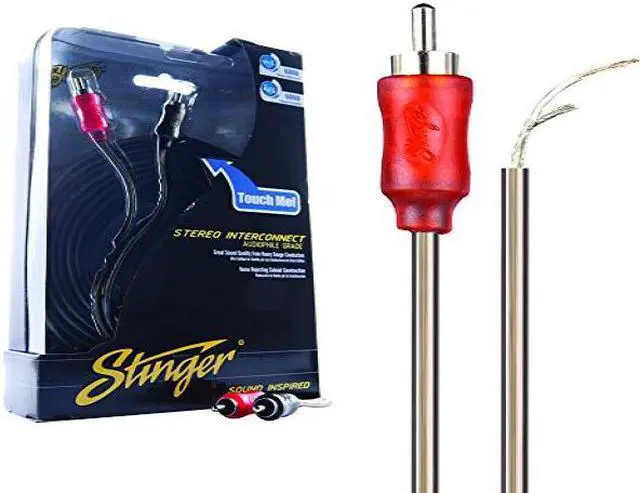 Alt view image 2 of 5 - Stinger 2 channel 1000 series 20 RCA interconnects