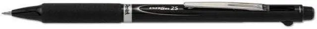 Alt view image 3 of 7 - Pentel Retractable Liquid Gel Pen Dual Ink 0.5mm Tip Black/Red BLW335A