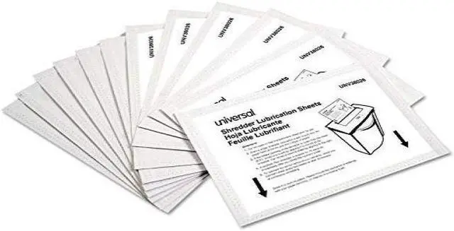 Alt view image 4 of 9 - Universal Shredder Lubricant Sheets 5.5" x 2.8" 24/Pack 38026