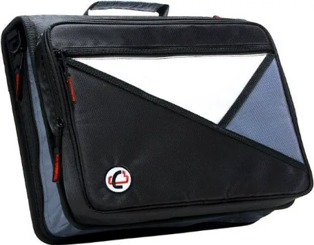 Main image of Case-it Universal 2-Inch 3-Ring Zipper Binder, Holds 13 Inch Laptop, Black, LT-007-BLK