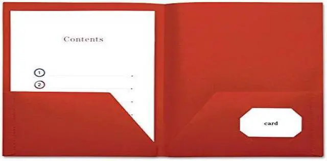 Alt view image 2 of 15 - Universal Folder,Pckt,Poly,10pk,Rd 20543